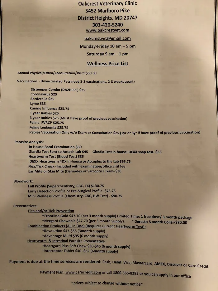 Oakcrest Veterinary Clinic 12