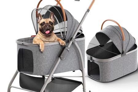 Pet Stroller for Older Dogs and Cats: Comfort and Convenience for Senior Pets