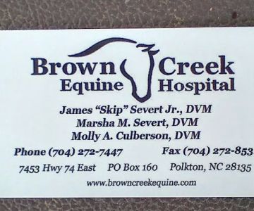 Brown Creek Equine Hospital