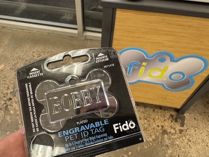 Fido dog and cat tag engraving 2