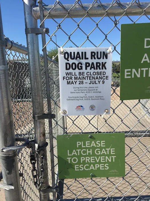 Quail Run Park Off Leash Dog Area 7