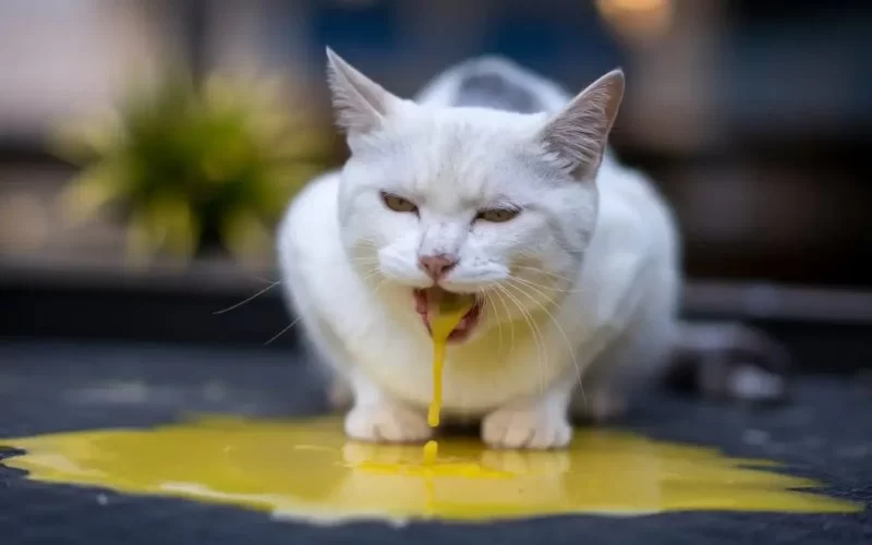 Cat Vomiting Blood or Undigested Food: What It Means and What to Do